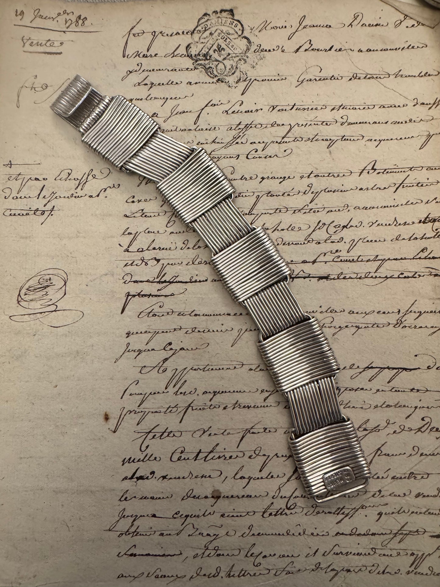 Elegant vintage Mexican sterling bracelet