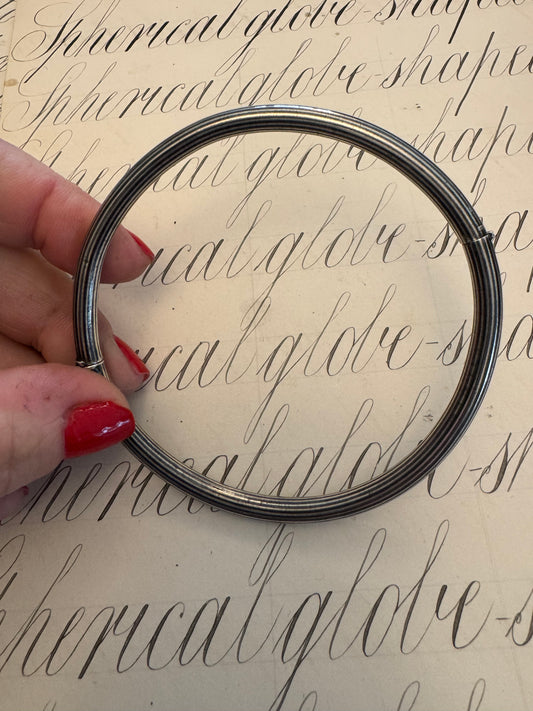 Gorgeous and Rare Niello Upper Arm Bangle