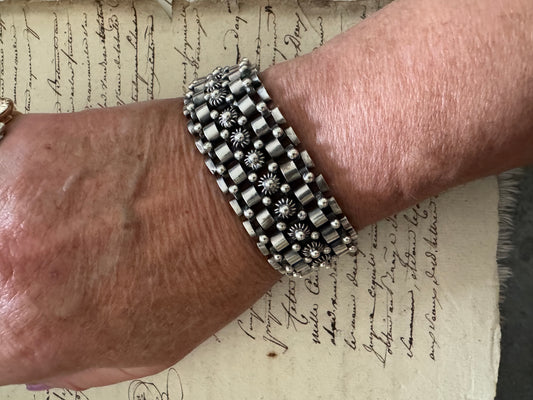 Substantial and Fluid Vintage Sterling Link Bracelet