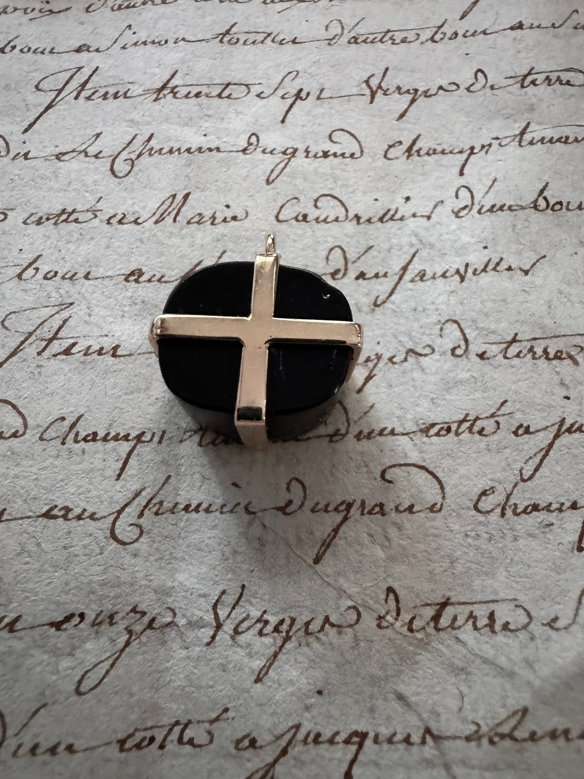 Antique Glass Seal “MEAETH TO IIAN”