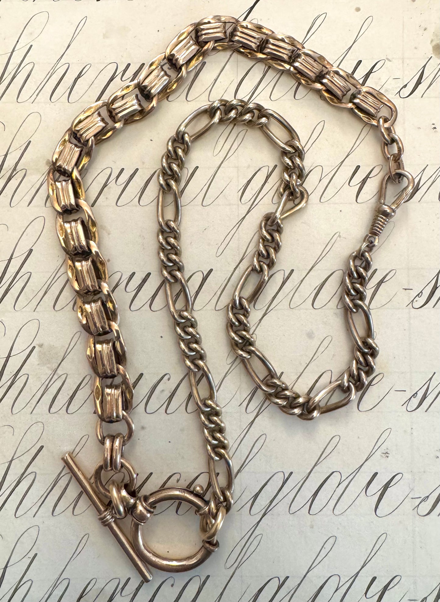 Heavy French Antique Gold Filled Watch Chain