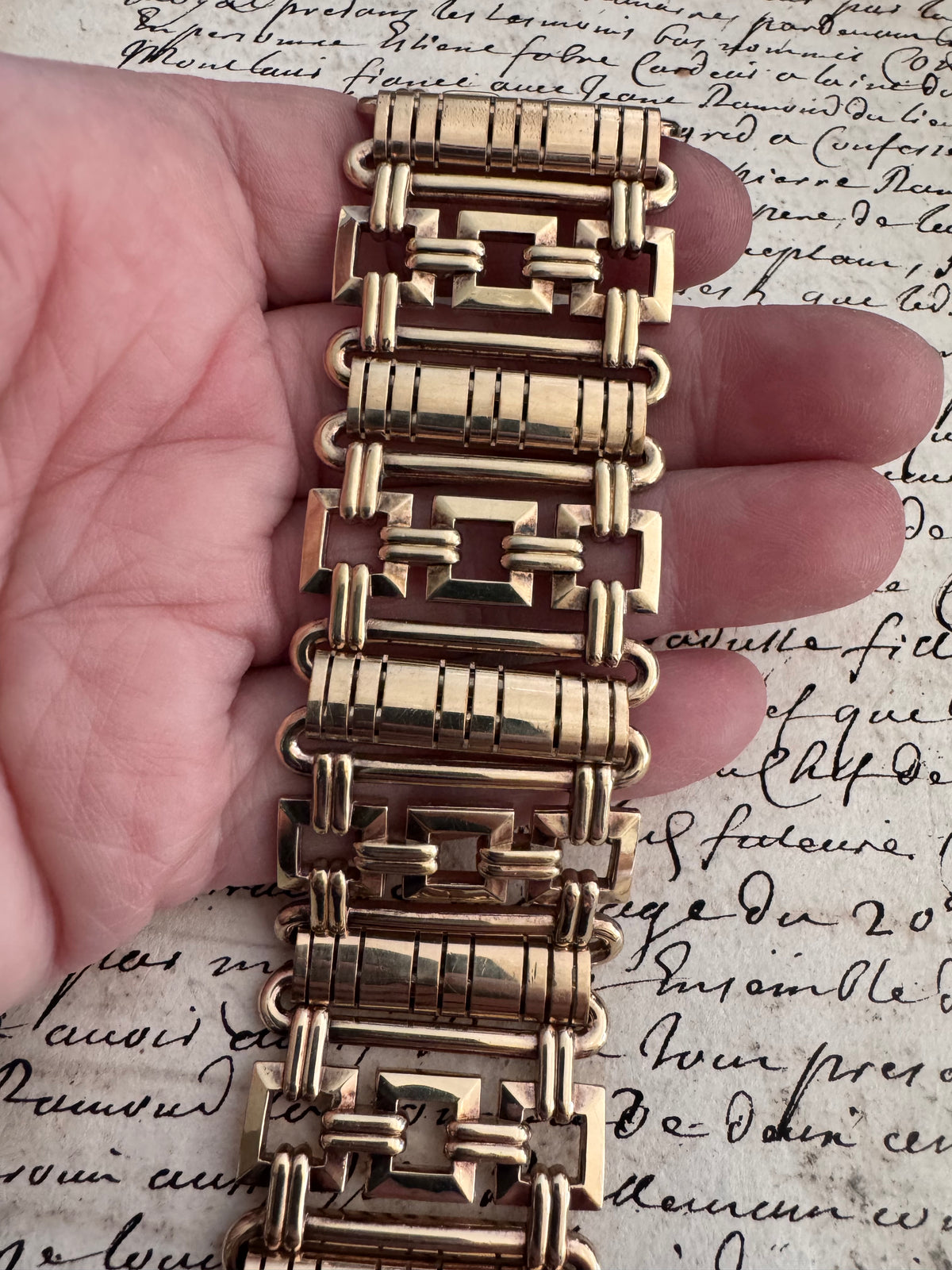 Incredible Gold Filled Retro Bracelet