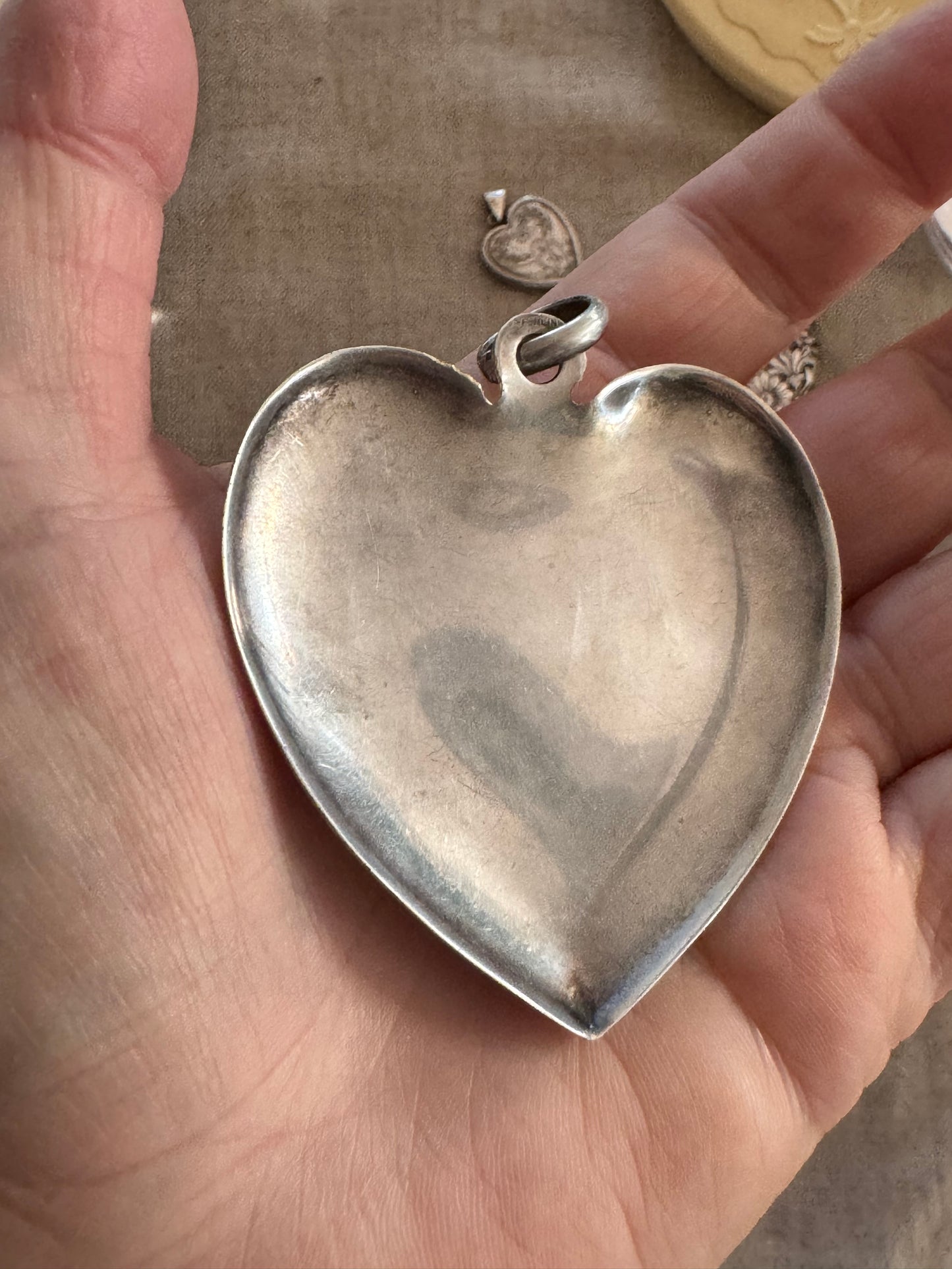 Massive Heavy Simple Sterling Silver Heart
