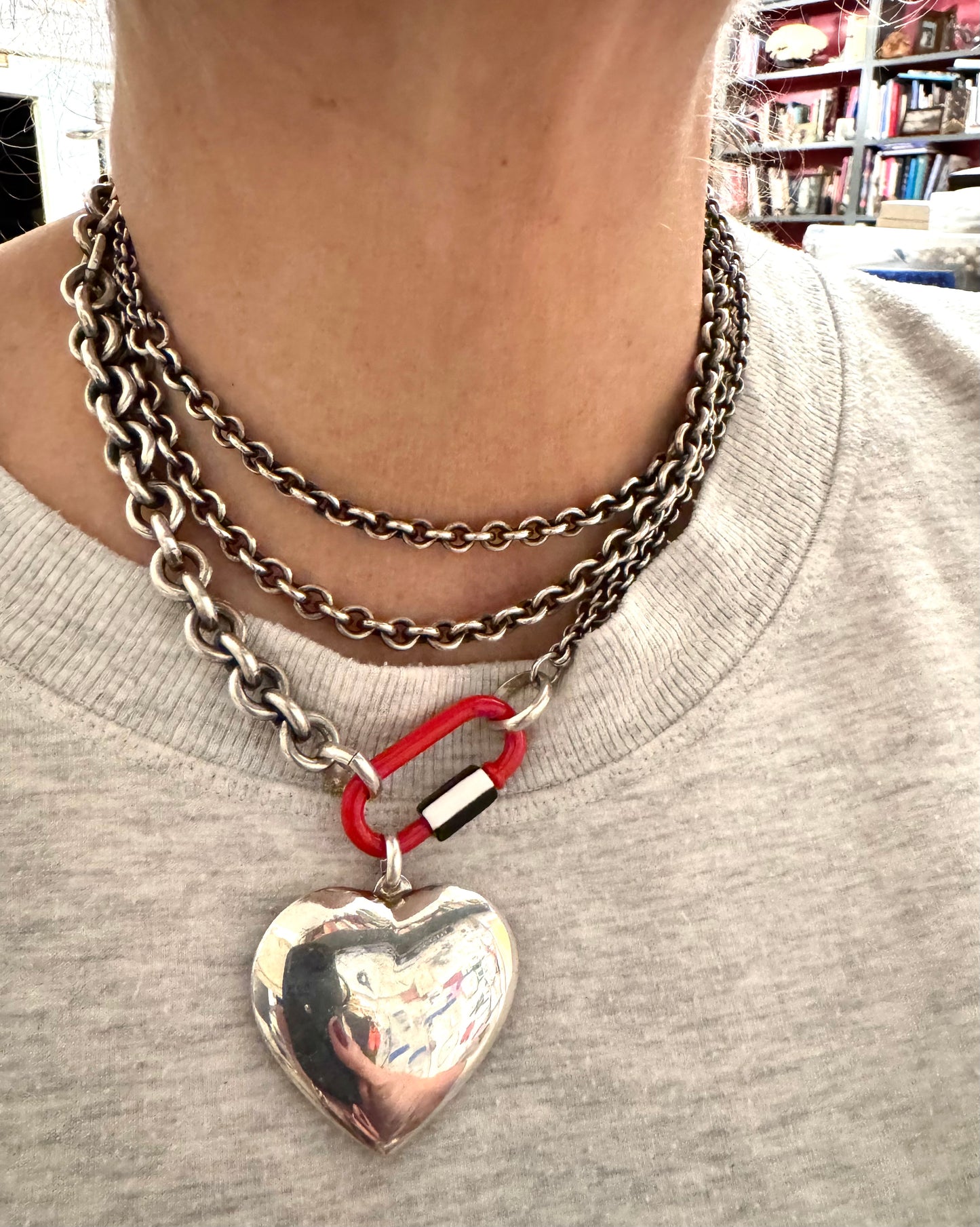 Heavy and Long Hand Made Graduated Rolo Chain