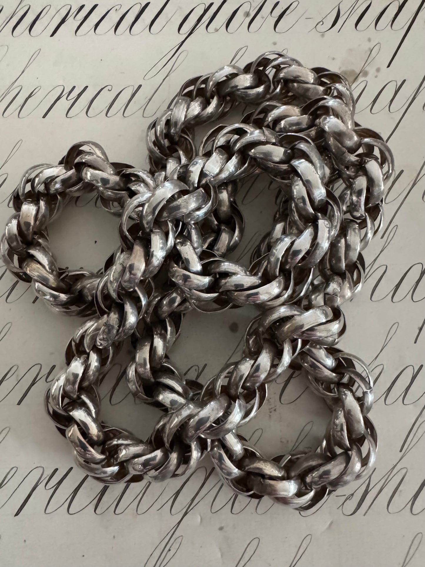 Incredible Hand Made Russian Rope Chain Necklace