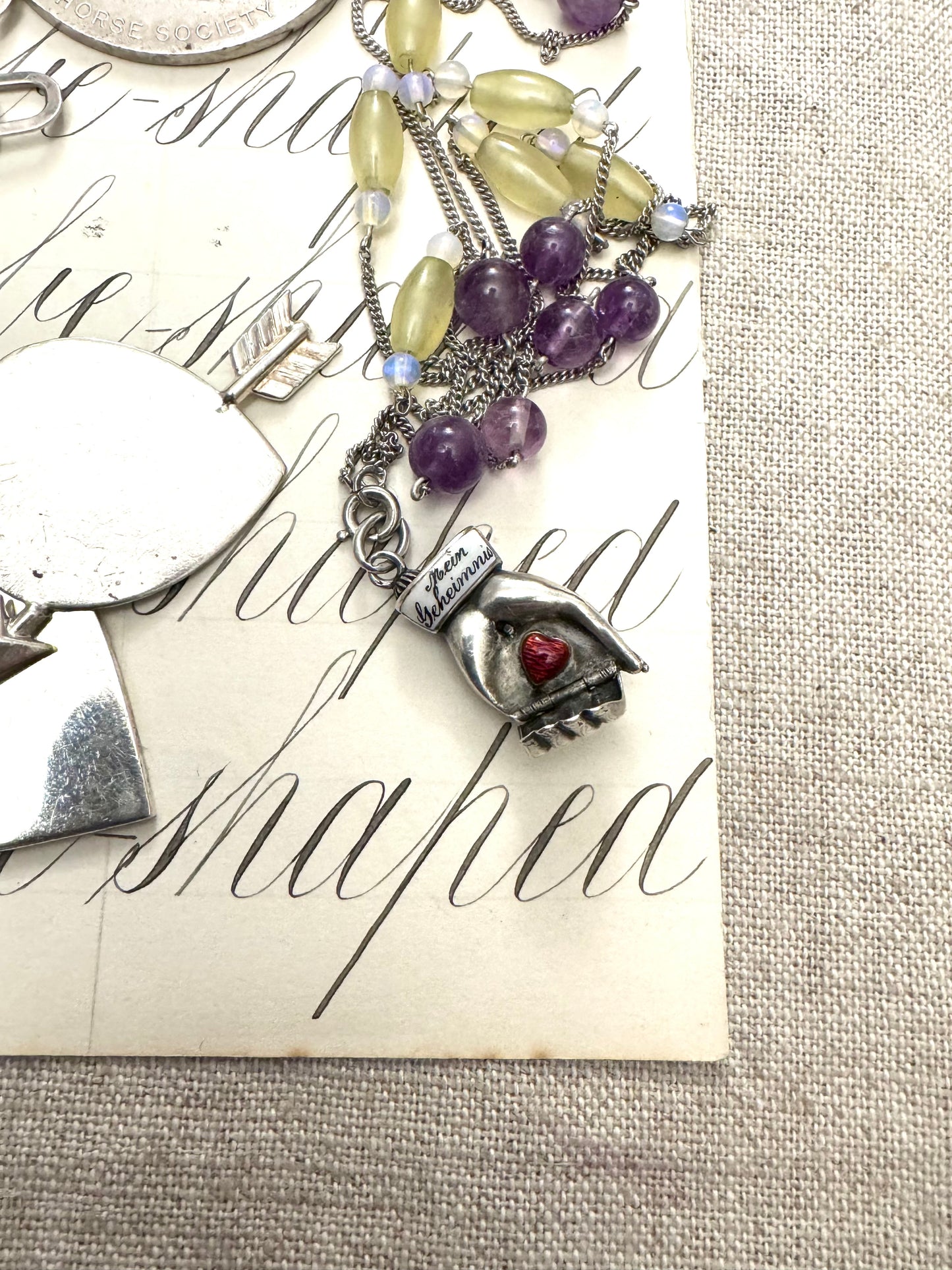 Incredibly Rare German Opening Hand “My Secret” Pendant