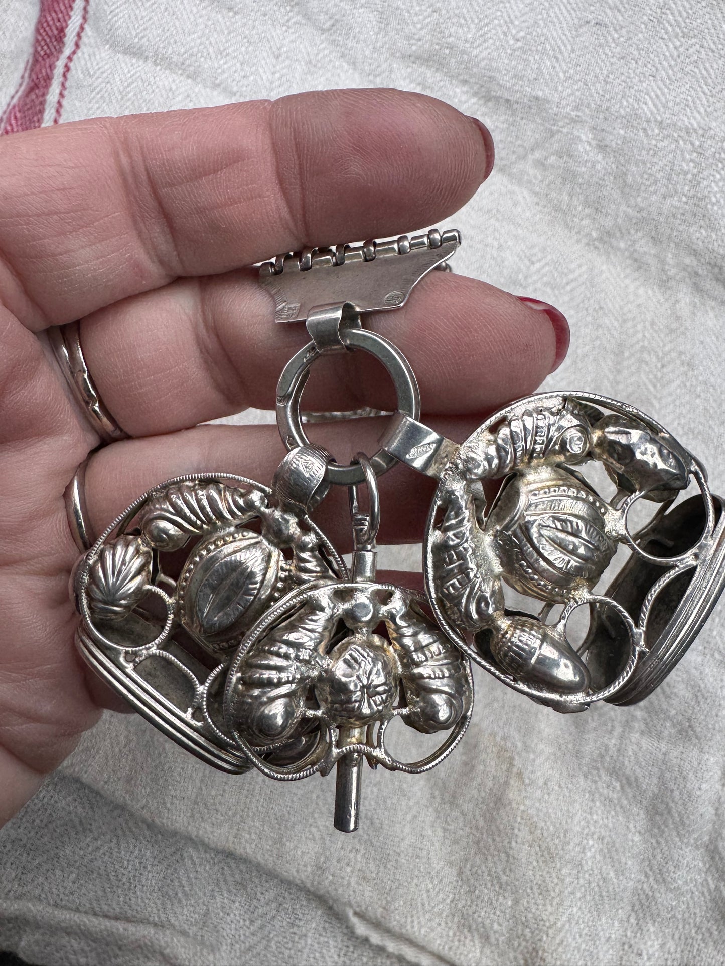 Spectacular Antique Dutch Watch Fob and Chain