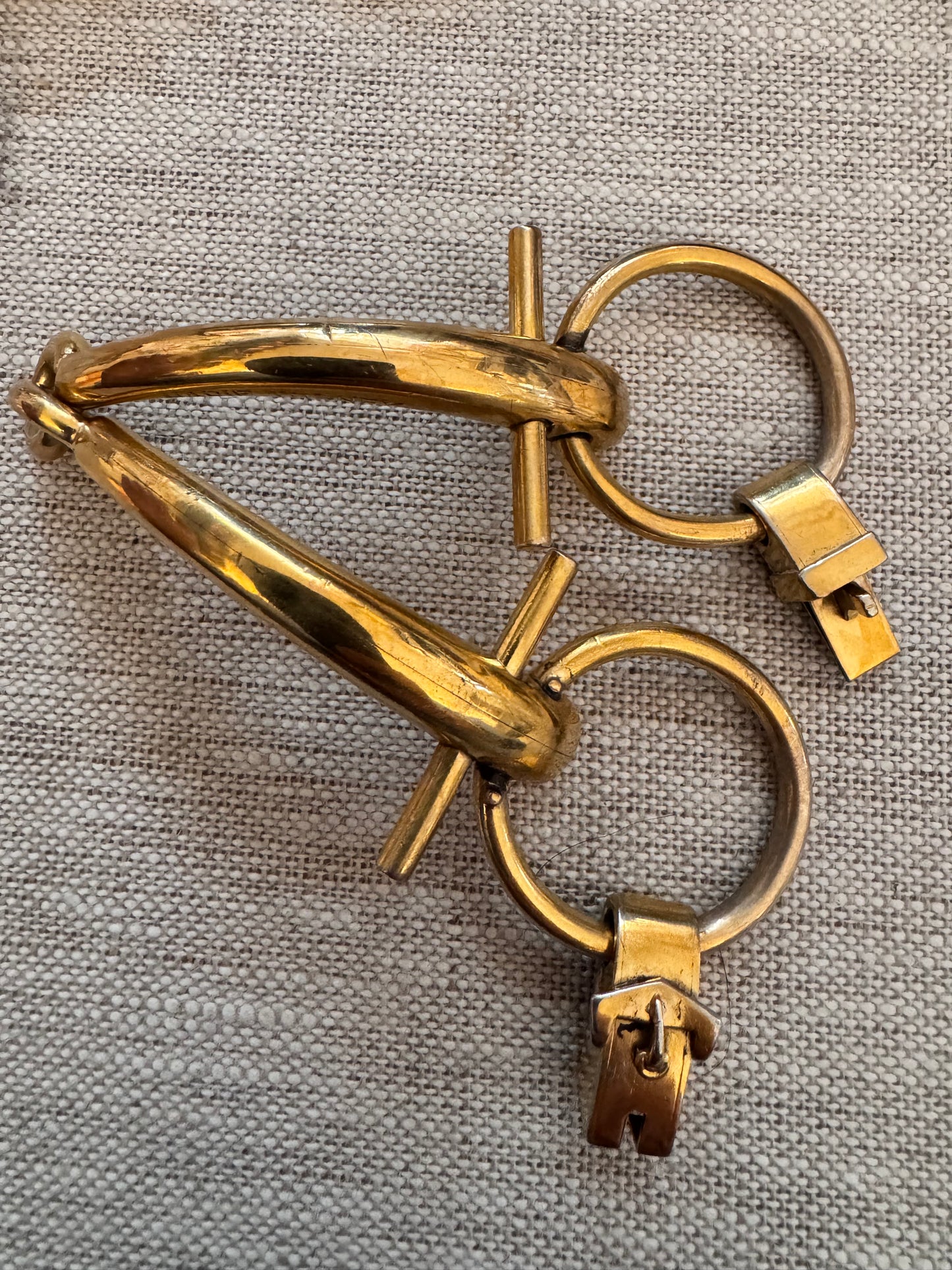 Fantastic Gold Plated Silver Equestrian Horsebit Bracelet