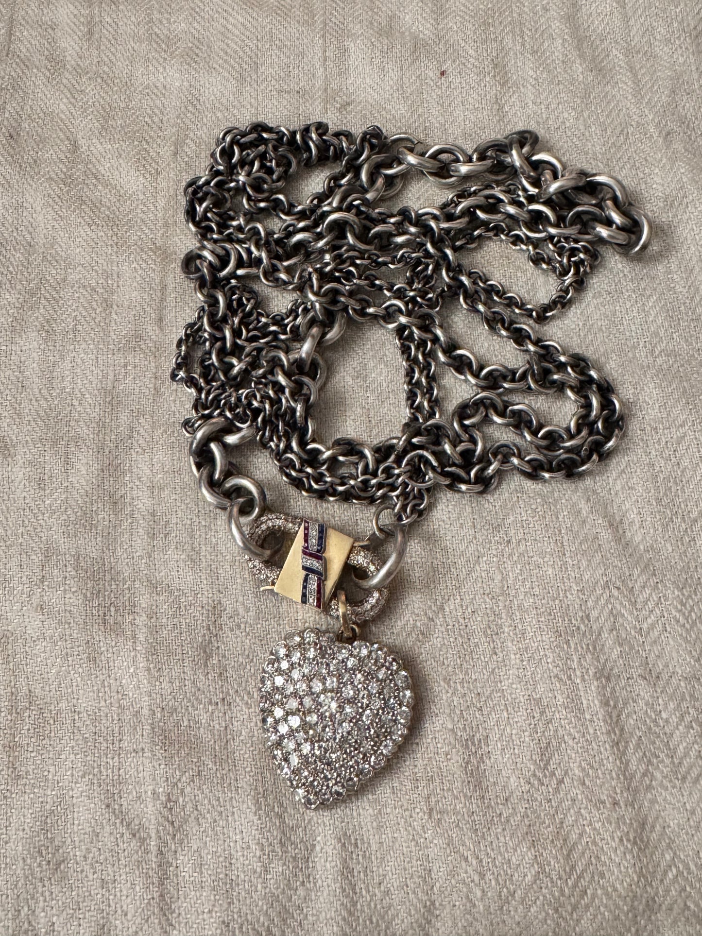 Heavy and Long Hand Made Graduated Rolo Chain