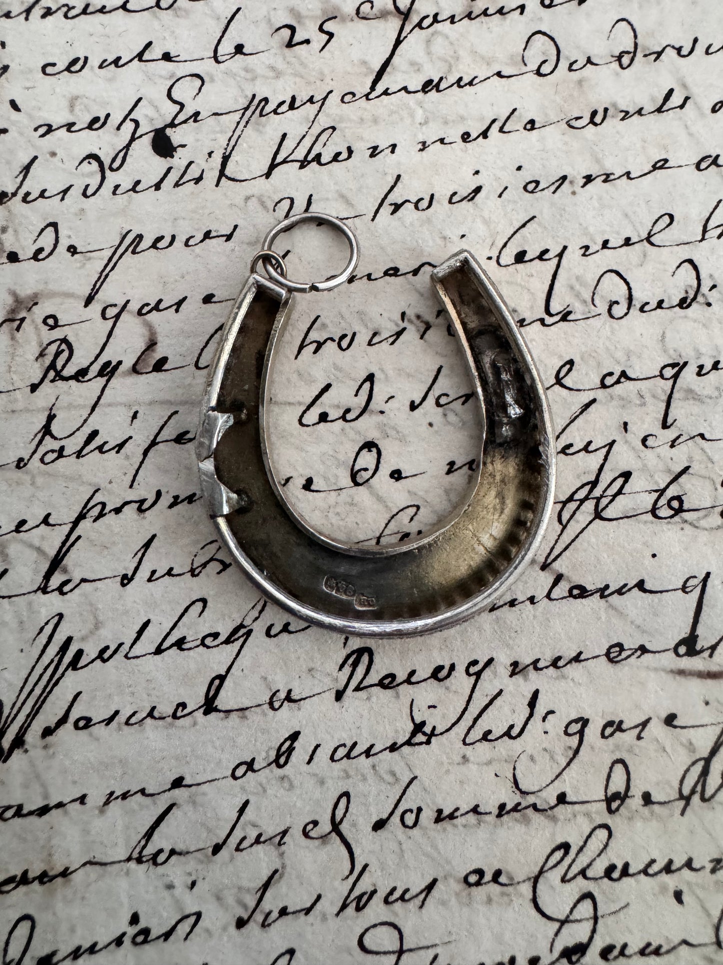 Beautiful Antique Russian Silver Horseshoe