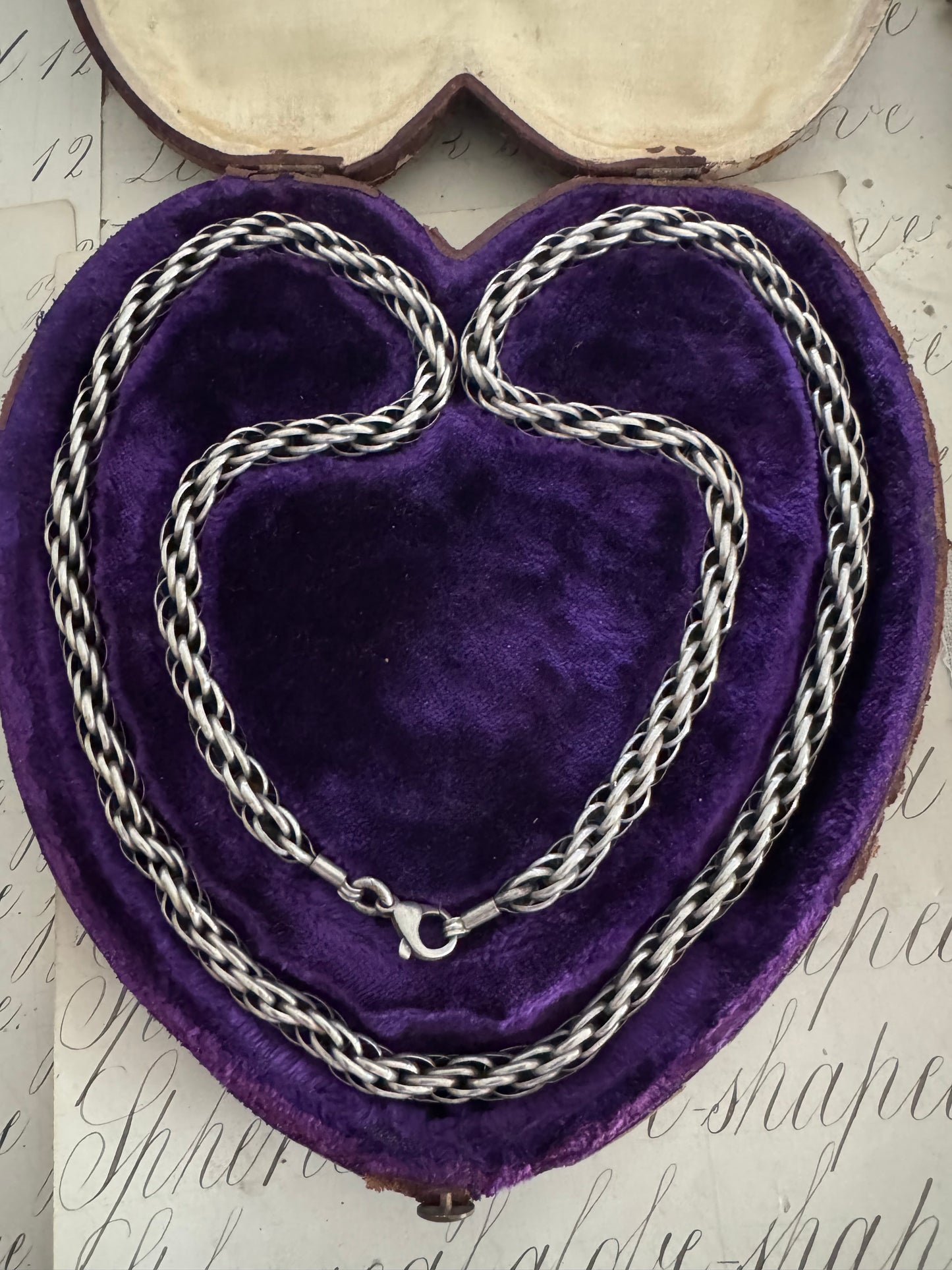 Beautiful Hand Made Russian Extra Long Rope Chain Necklace