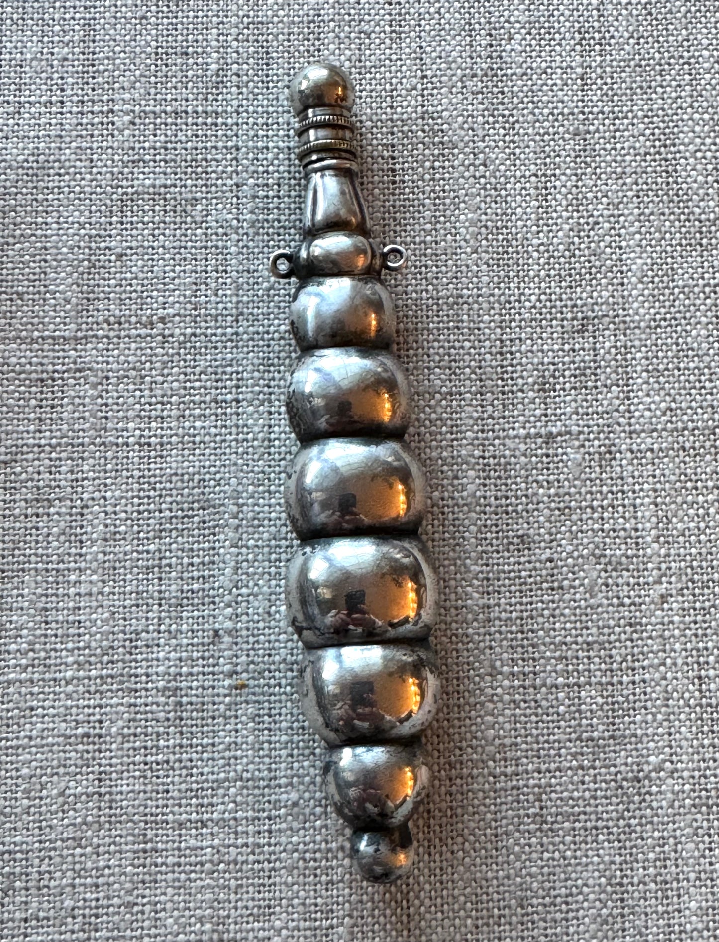 Incredible Long and Shapely Antique Sterling Perfume Bottle