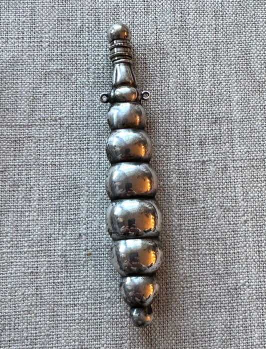 Incredible Long and Shapely Antique Sterling Perfume Bottle