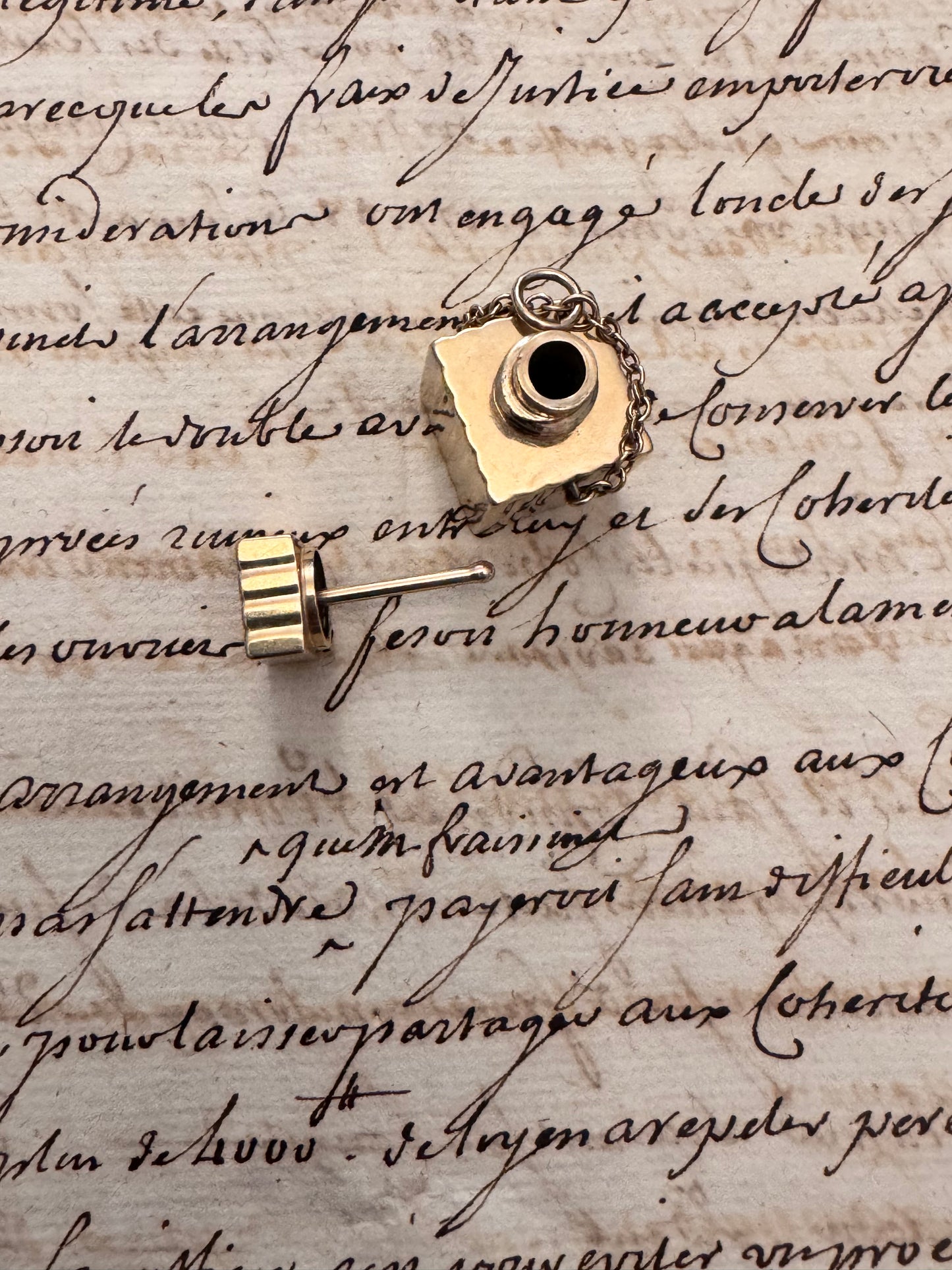 vintage 14k gold Tiffany perfume bottle charm