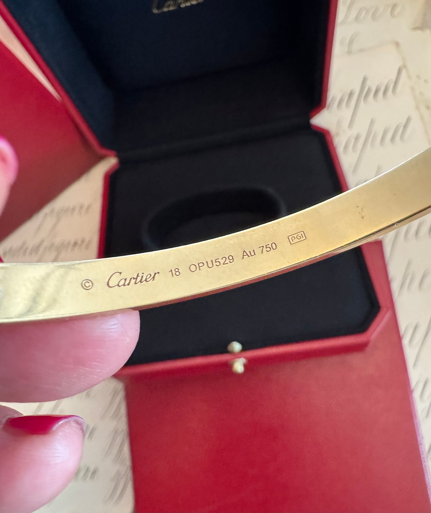 Cartier Love Wide Cuff with Box