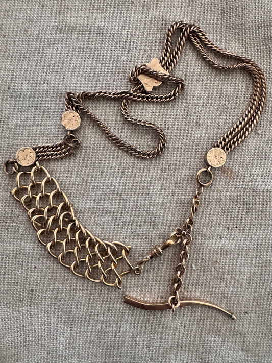 Antique Watch Chain Necklace