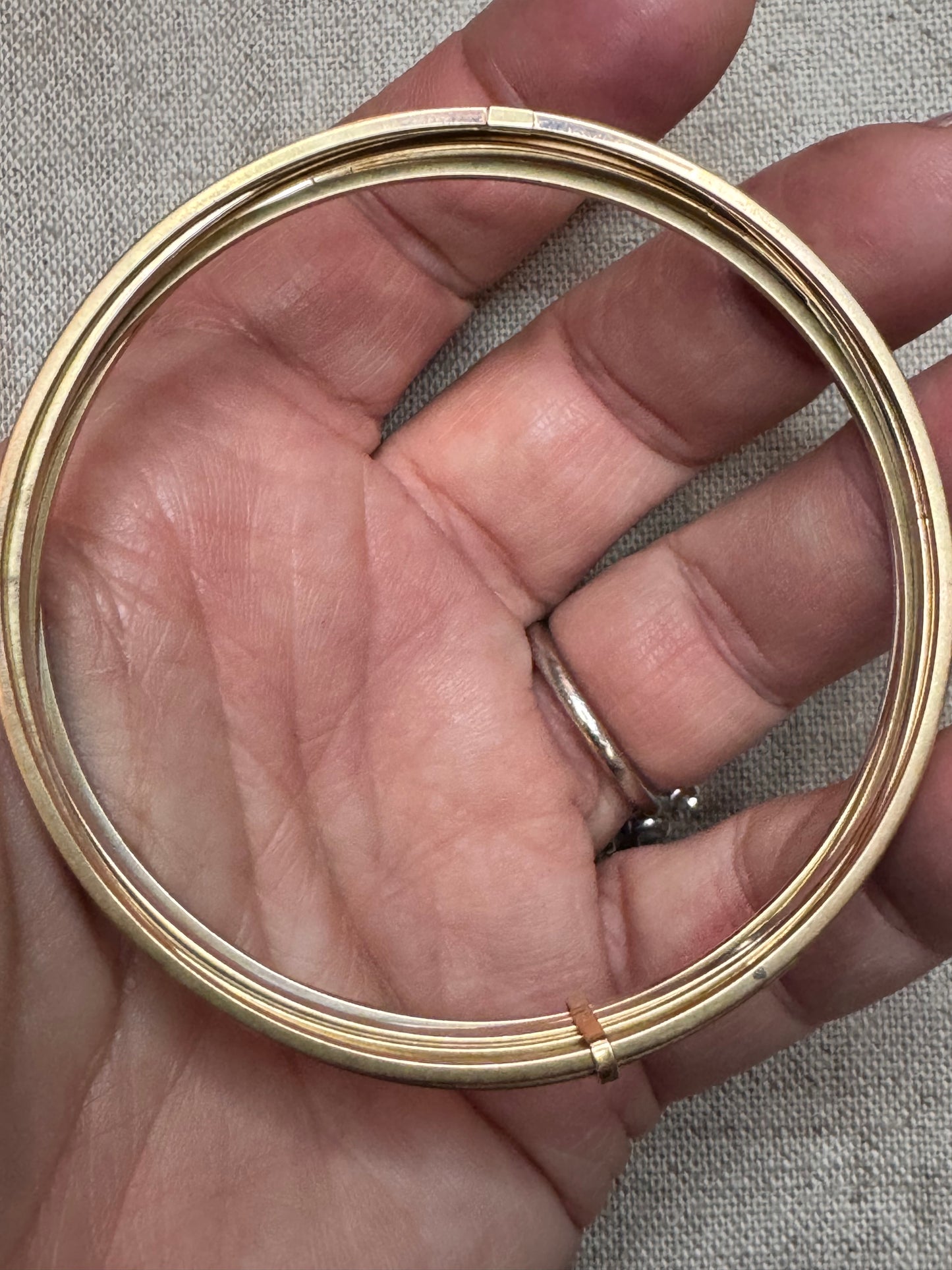 14k Gold Semainier Set of 7 Bracelets from Italy