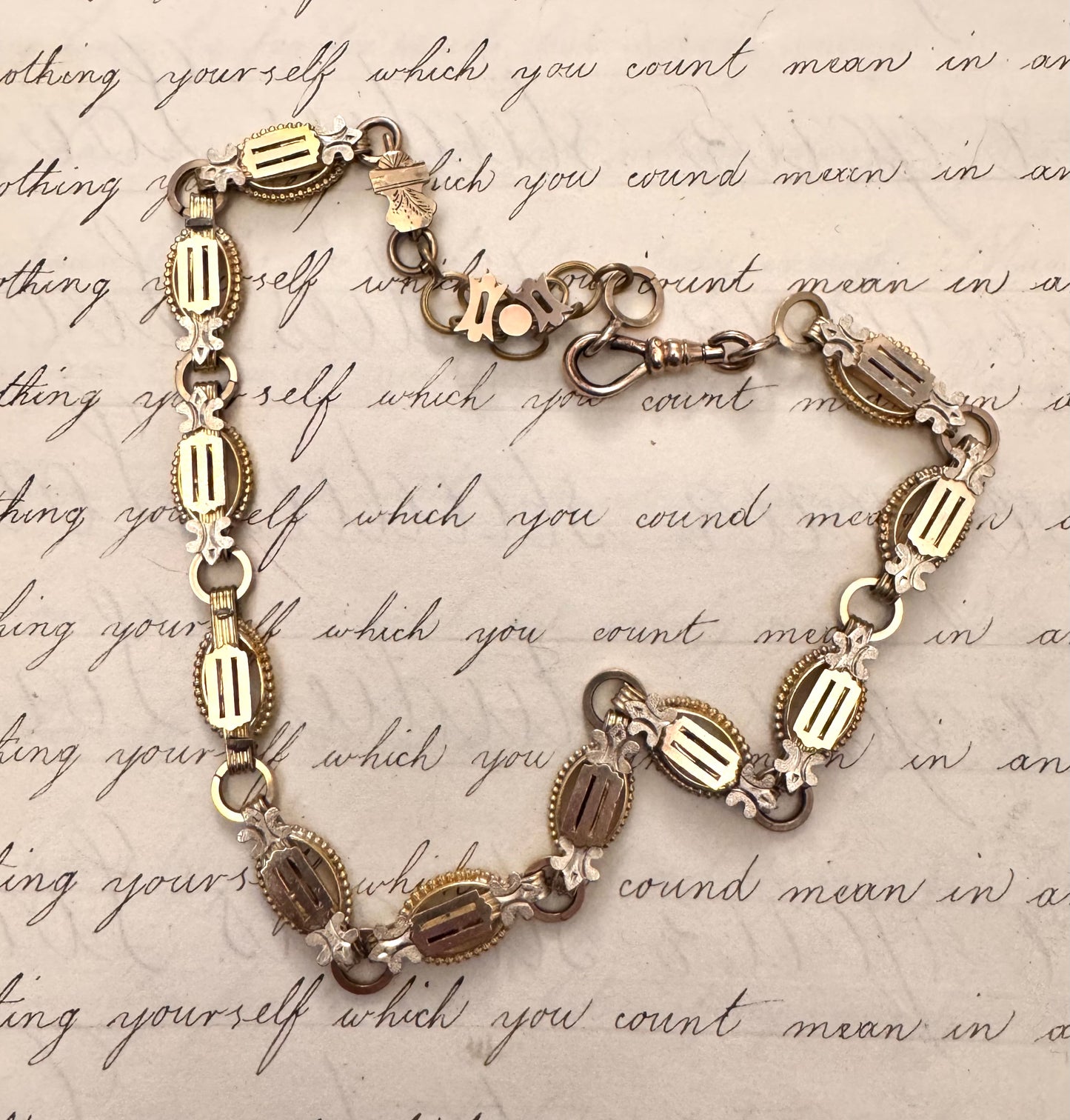 Beautiful Gold Filled Victorian Book Chain