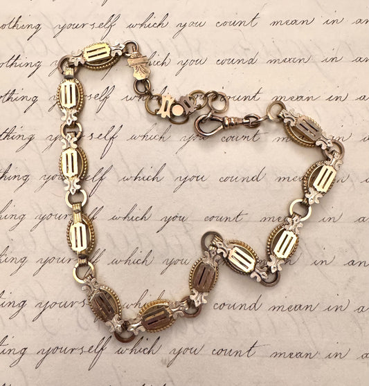 Beautiful Gold Filled Victorian Book Chain