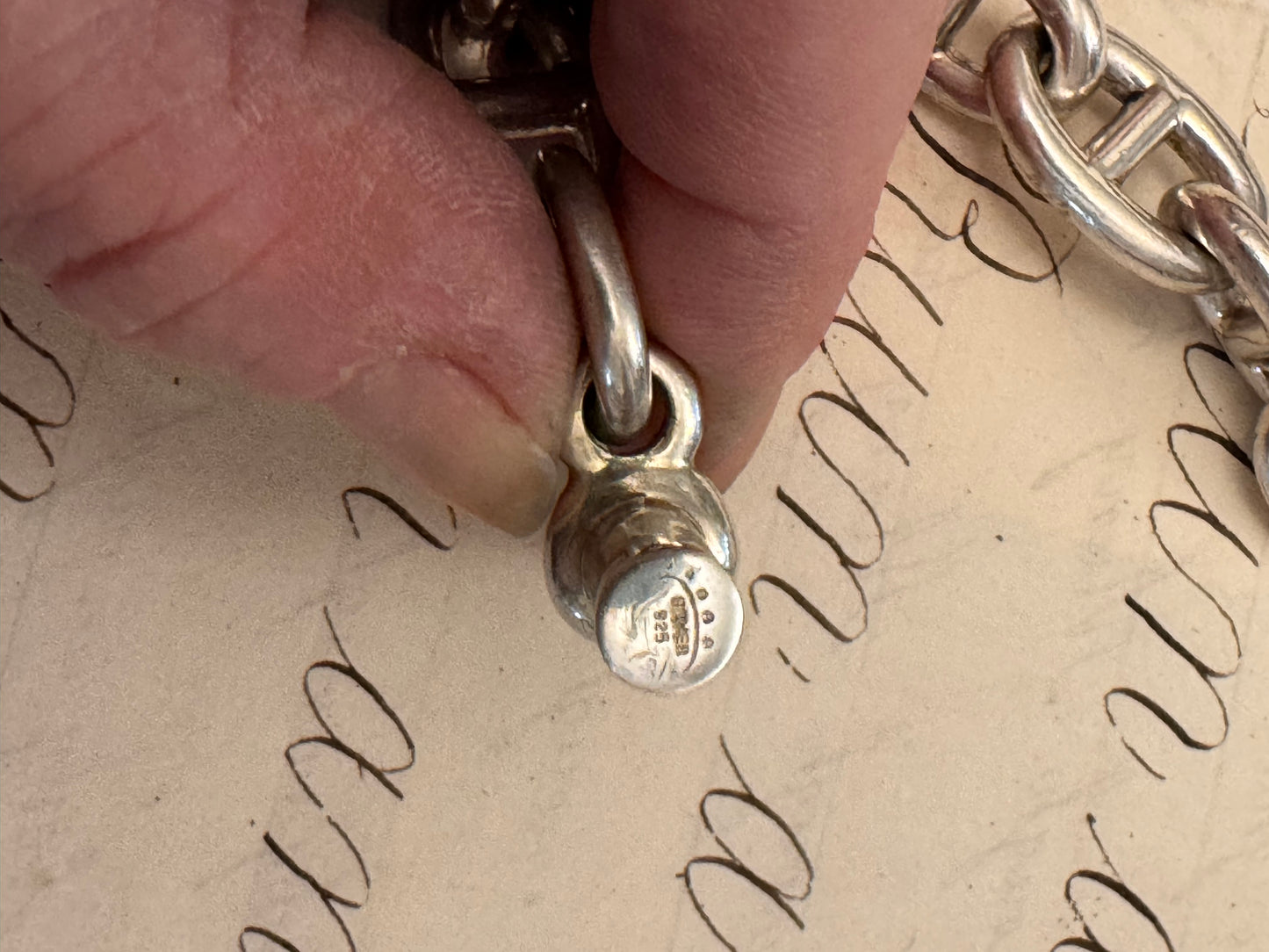 XL Solid Silver Chaine D’Ancre Bracelet