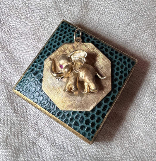 Vintage 14k Gold Elephant Charm