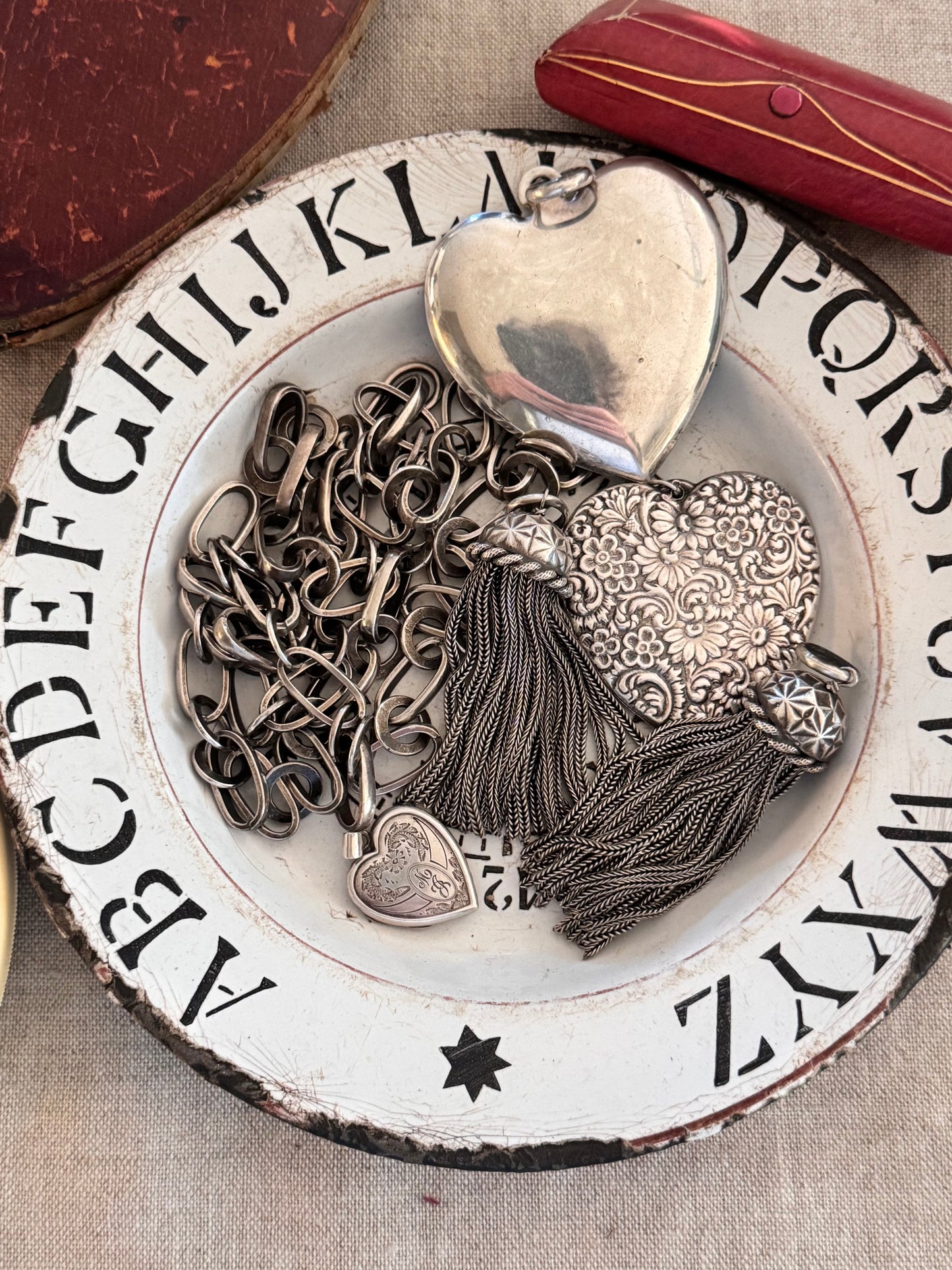 Gigantic Antique Sterling Tassels