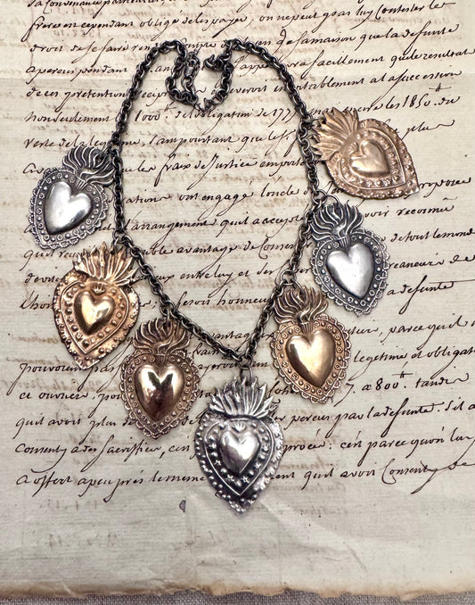 JKC sacred heart necklace