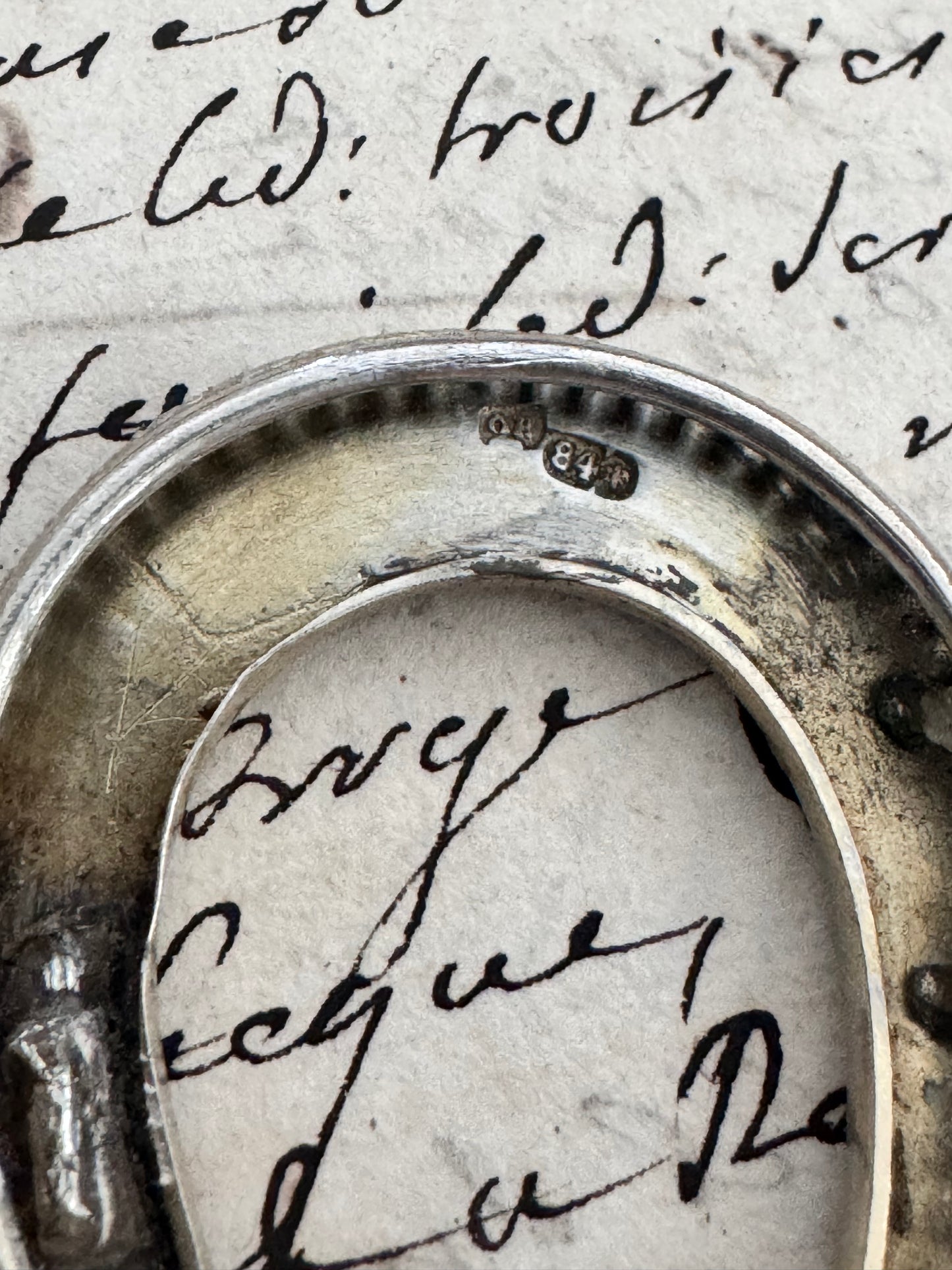 Beautiful Antique Russian Silver Horseshoe