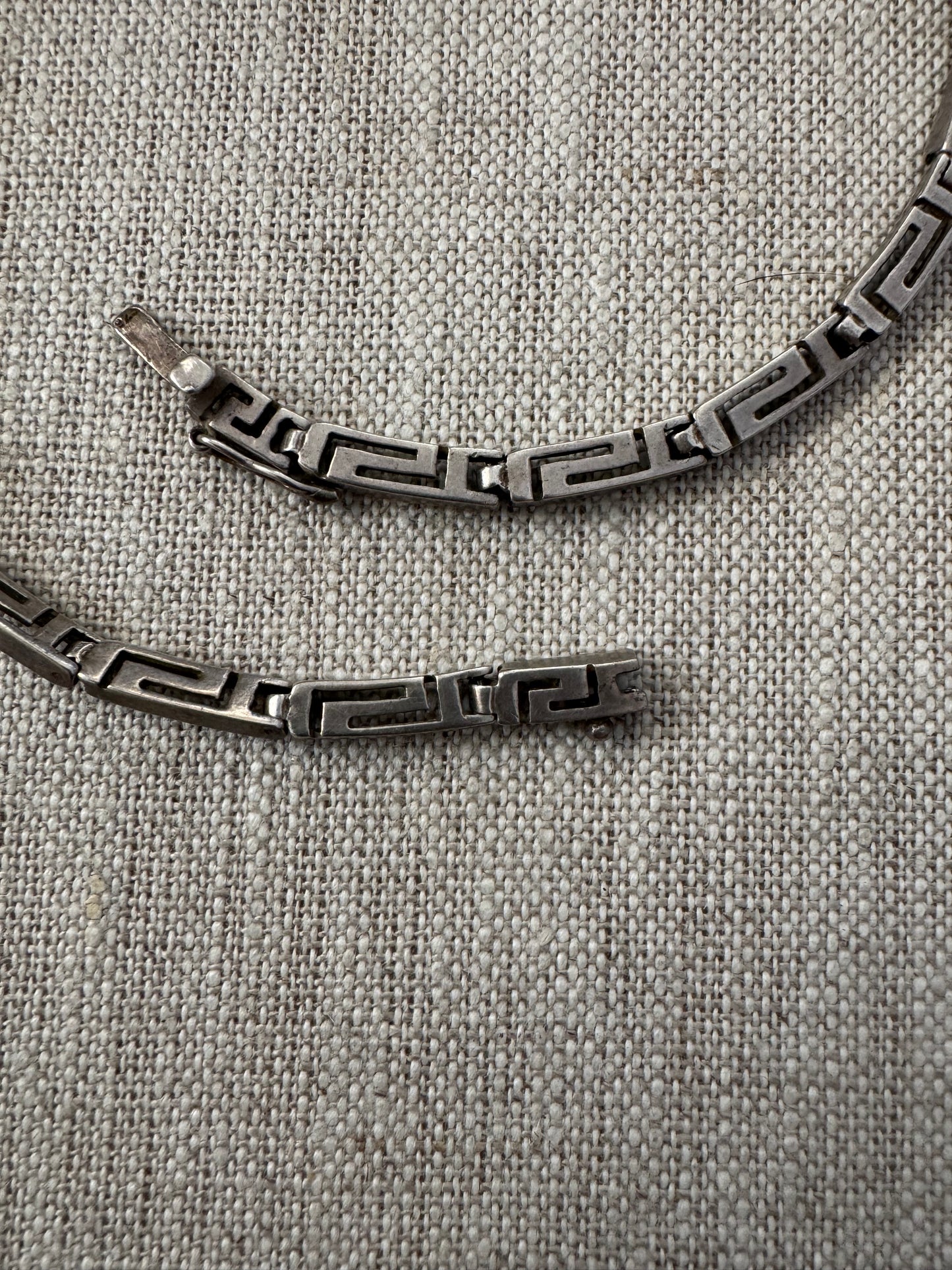 Elegant Vintage Sterling Silver Coin Necklace