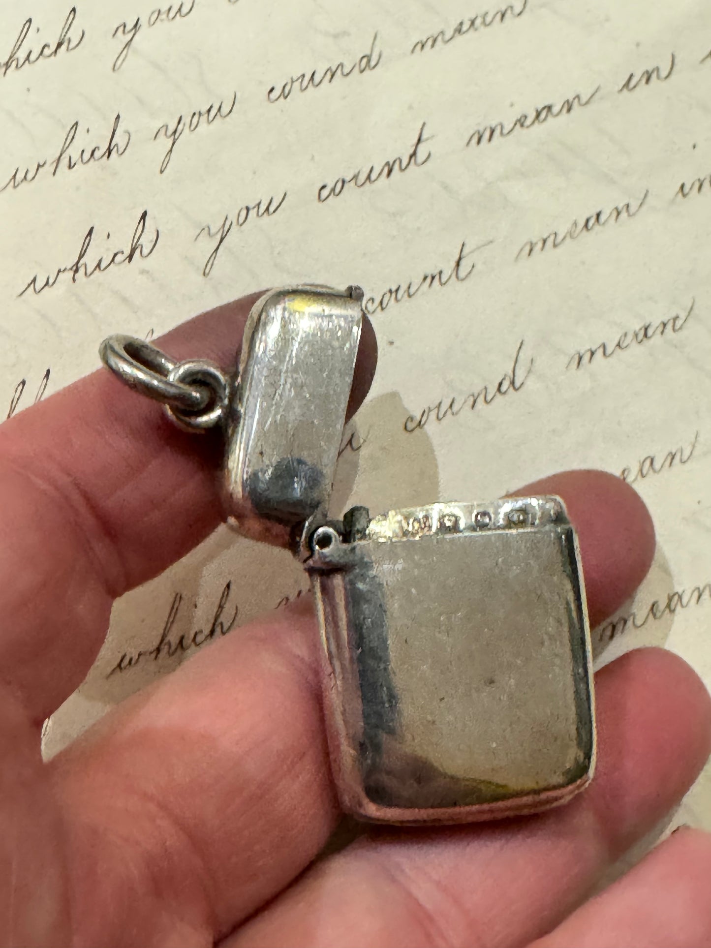 Lovely Small Victorian Simple and Plain Match Safe