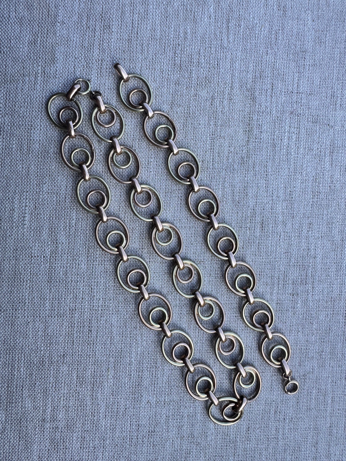 Amazing Sterling Vermeil Necklace and Bracelet Set
