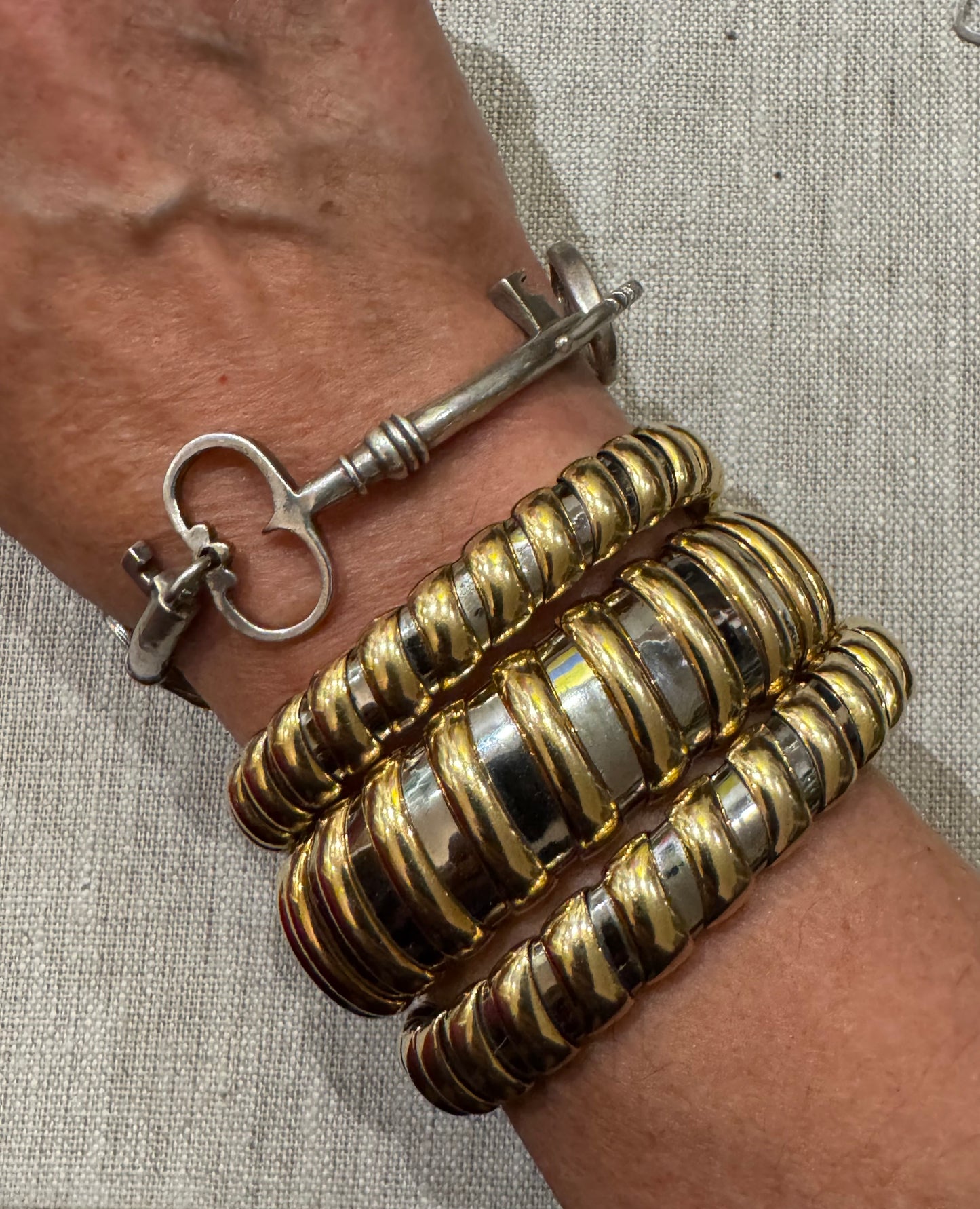 Sterling Skeleton Key Bracelet Made by Me!
