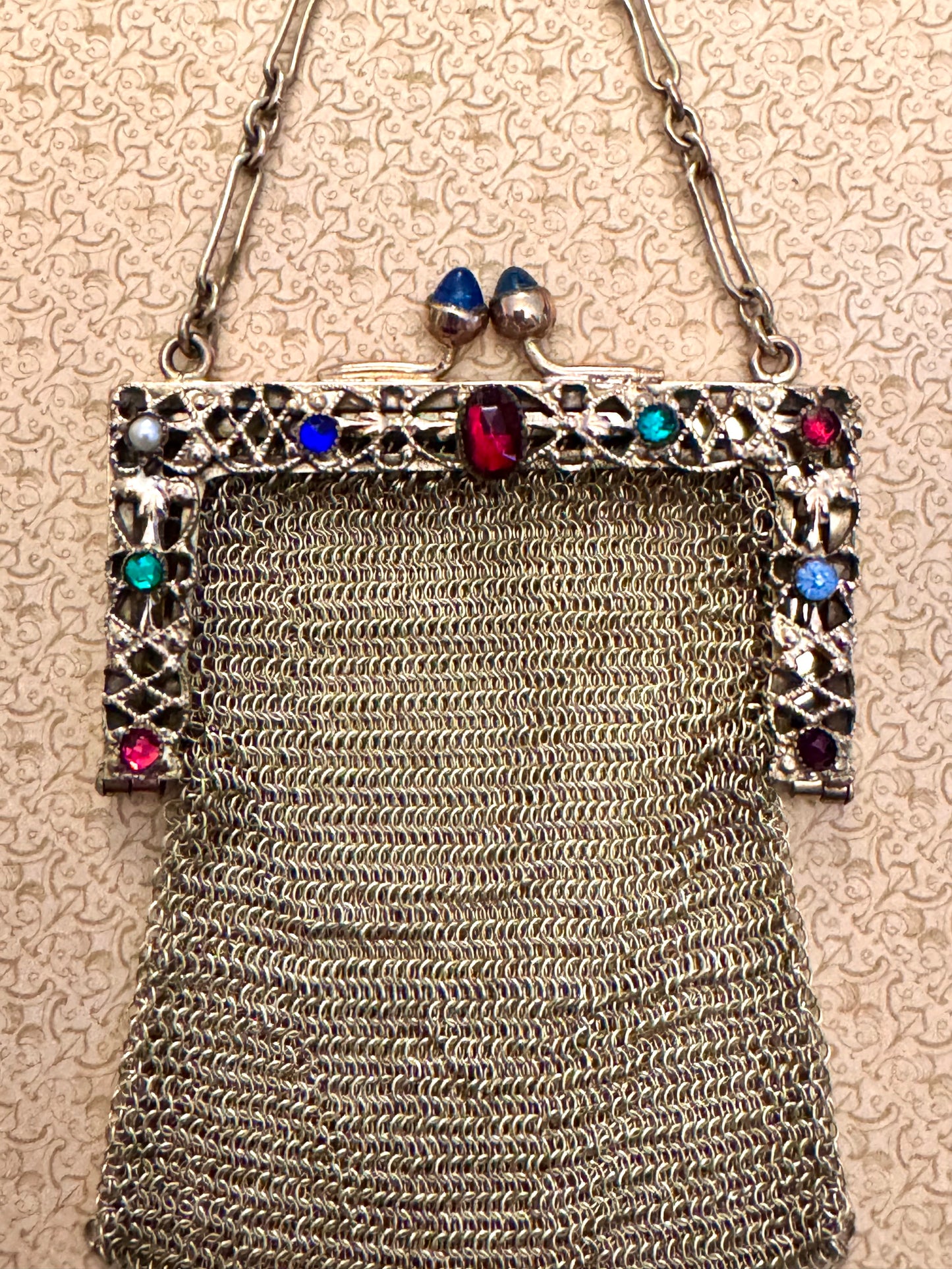 GORGEOUS Gold Filled Miniature Mesh Purse
