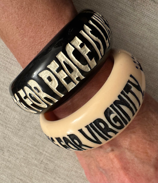 “Fighting for peace is like fucking for virginity” Nantucket Bangle