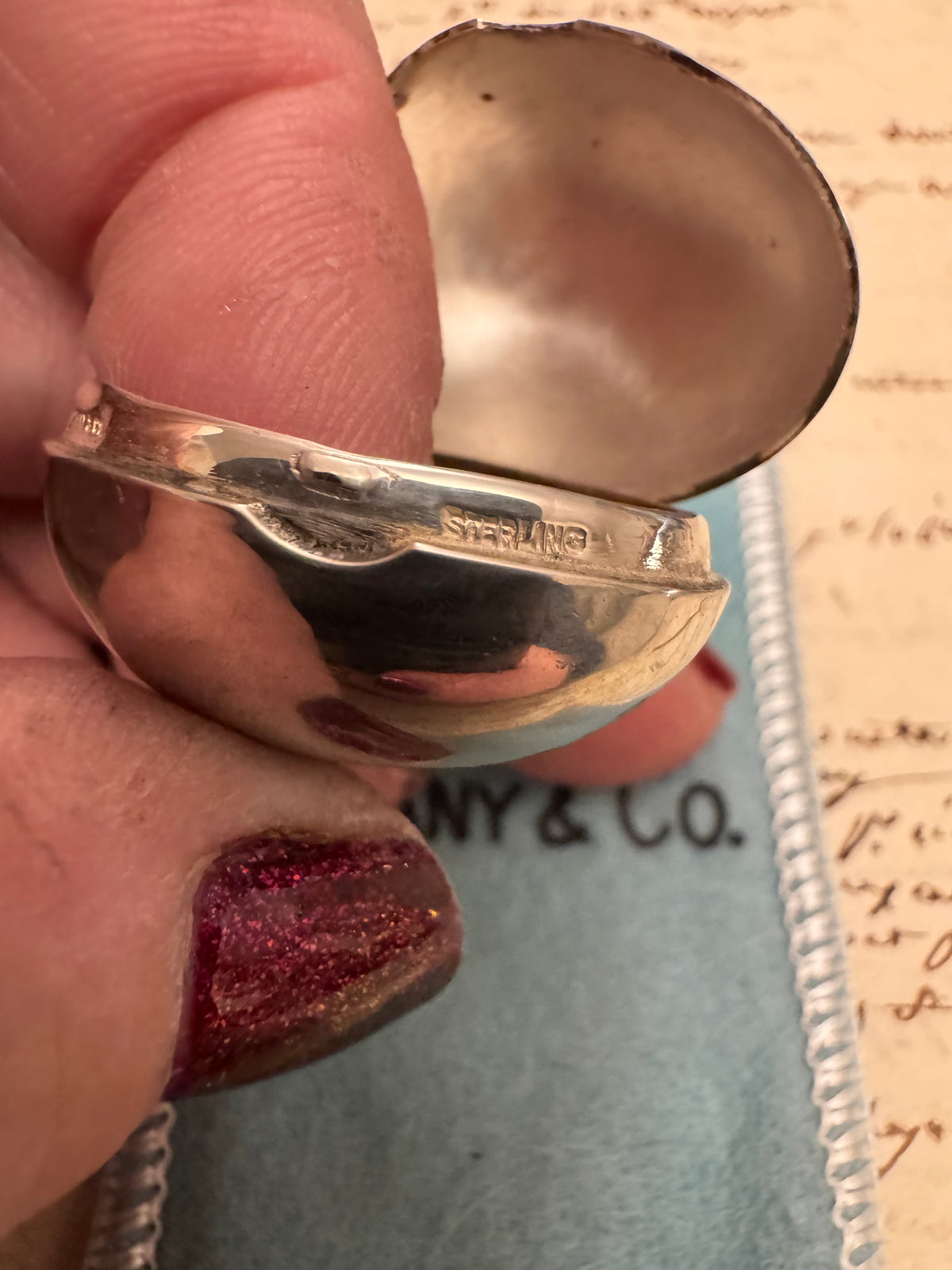 Sterling Silver Tiffany Small Egg Box