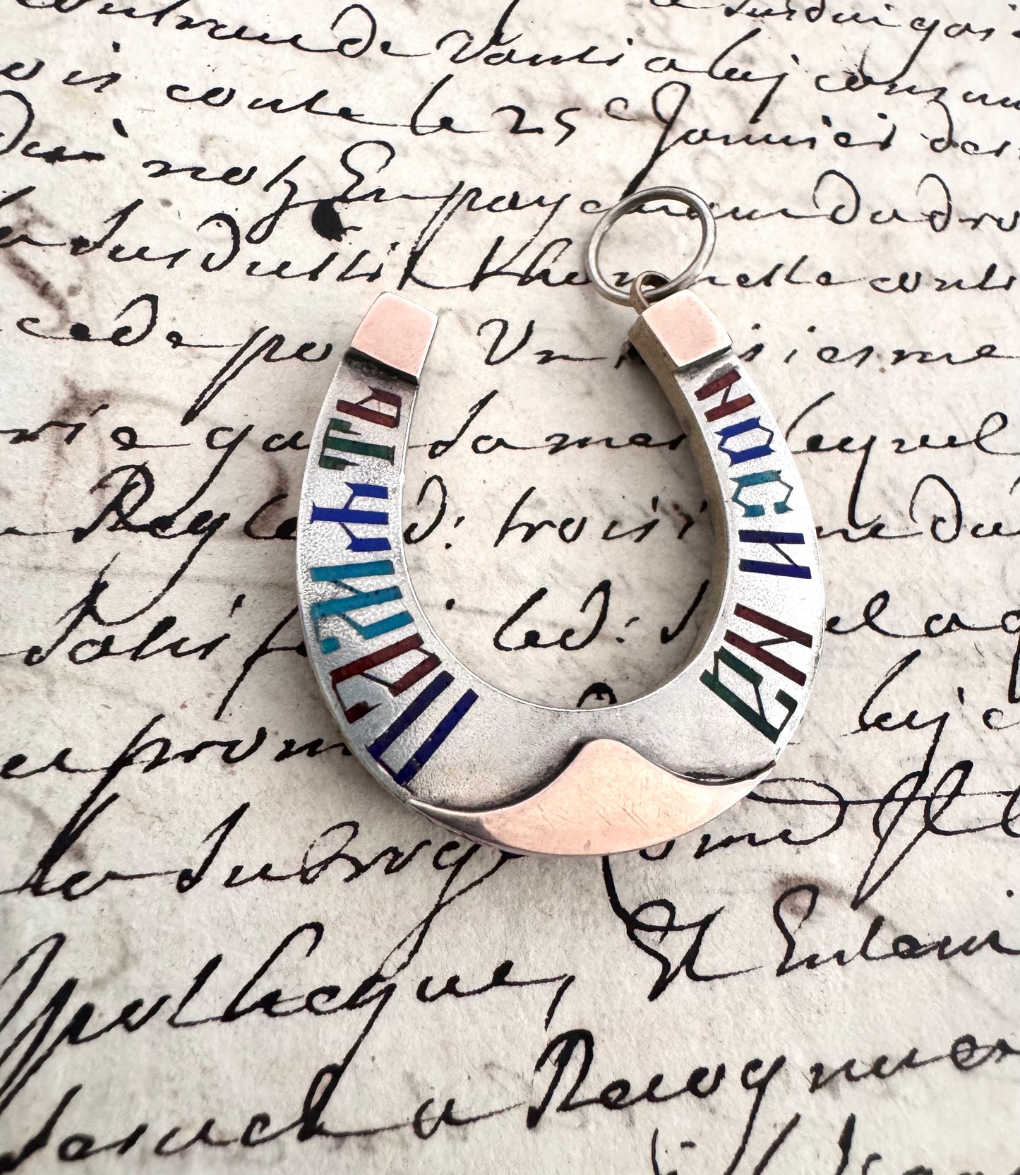 Beautiful Antique Russian Silver Horseshoe