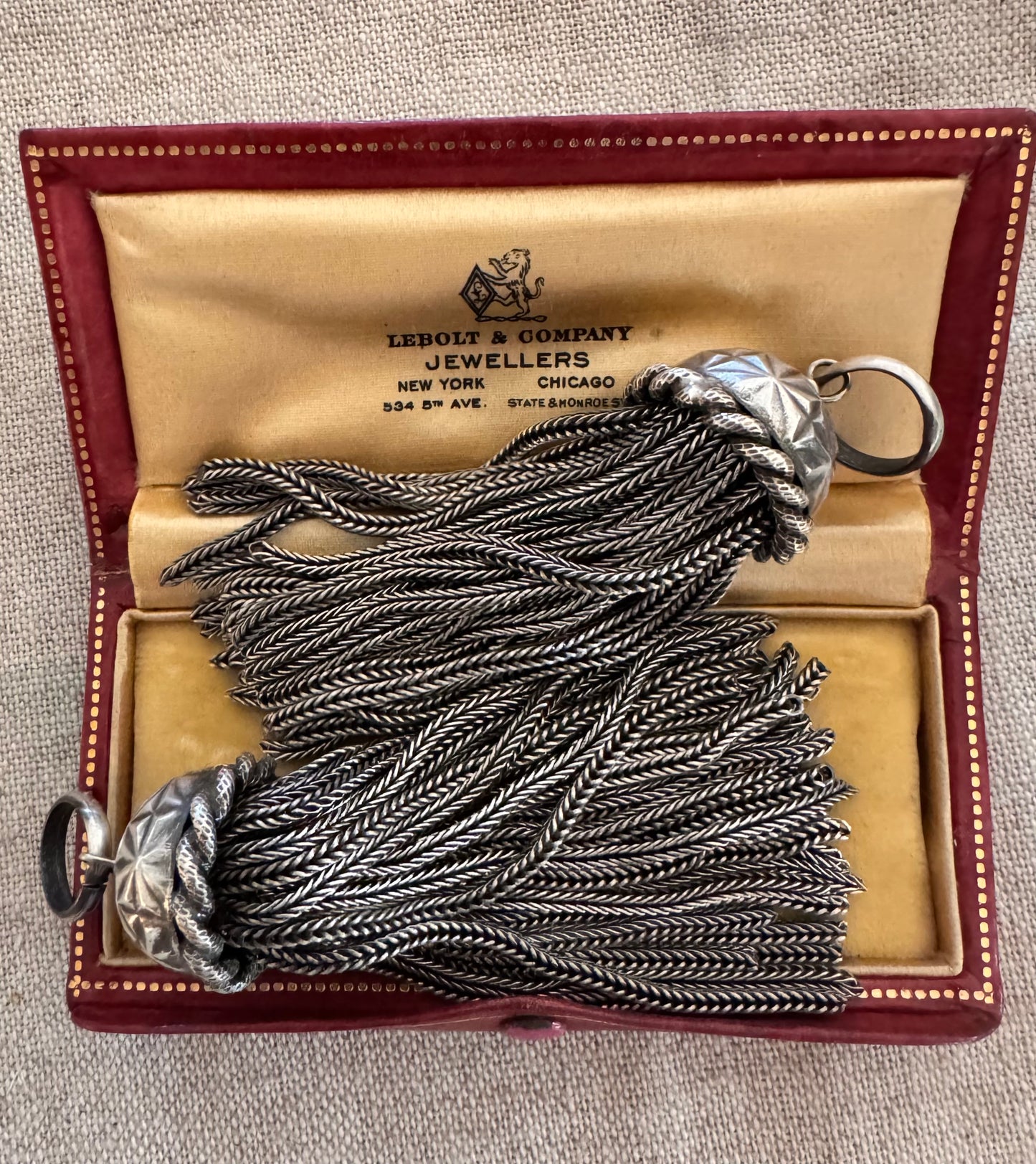 Gigantic Antique Sterling Tassels