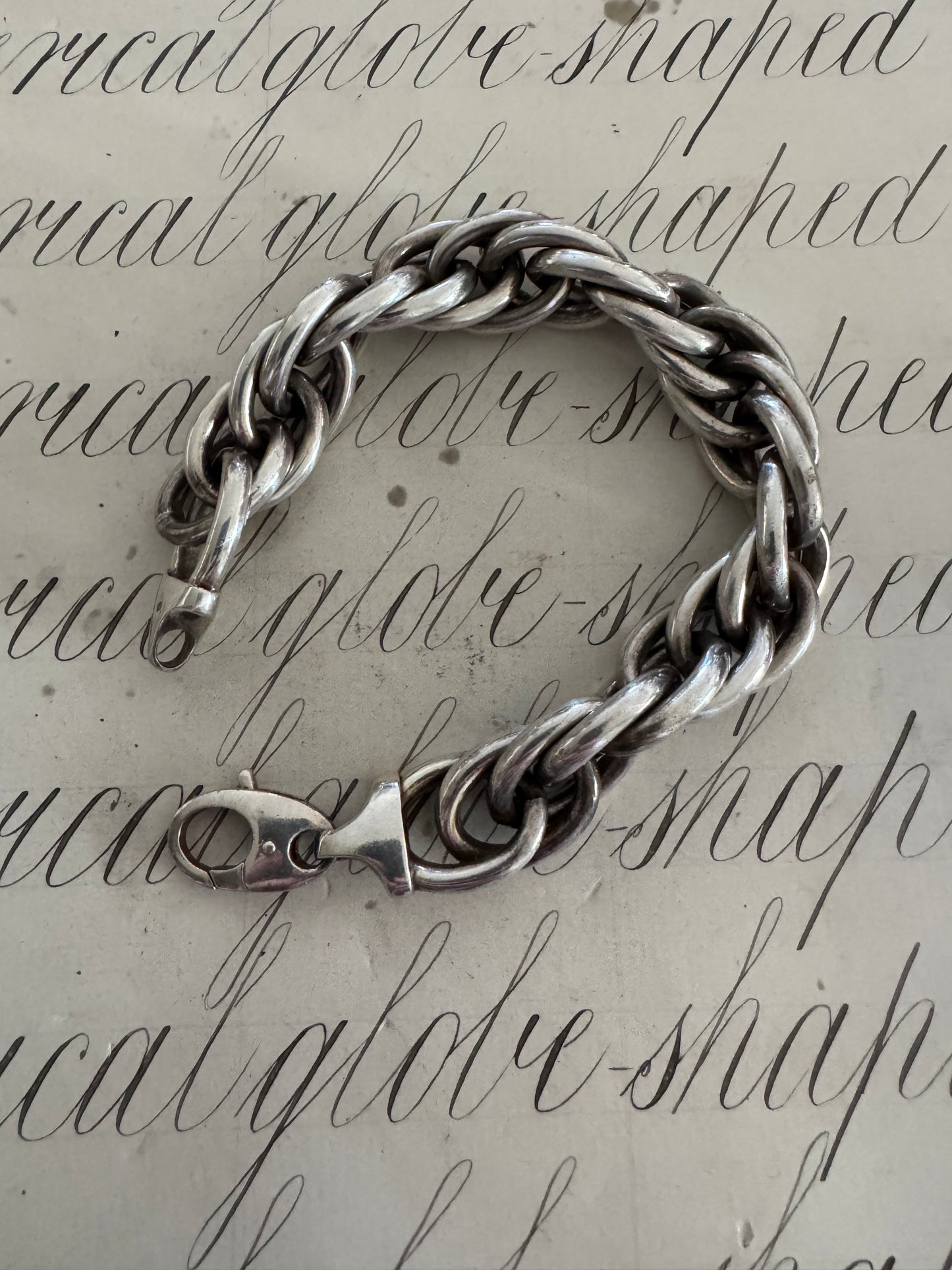 Beautiful vintage Italian large rope bracelet