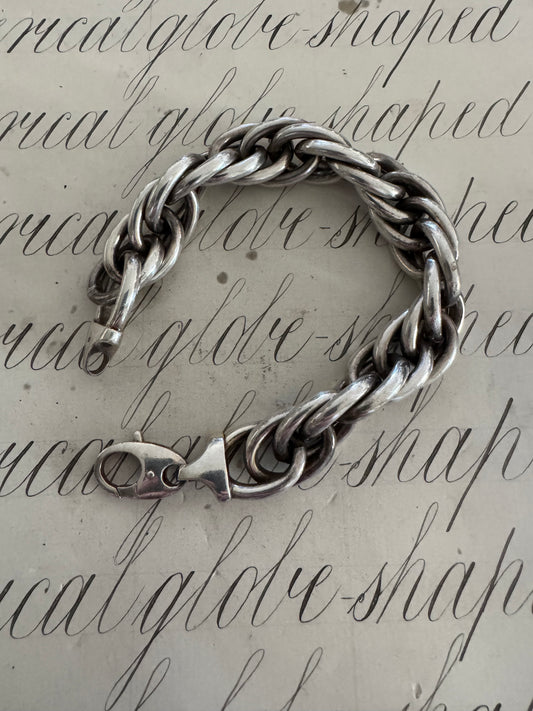 Beautiful vintage Italian large rope bracelet