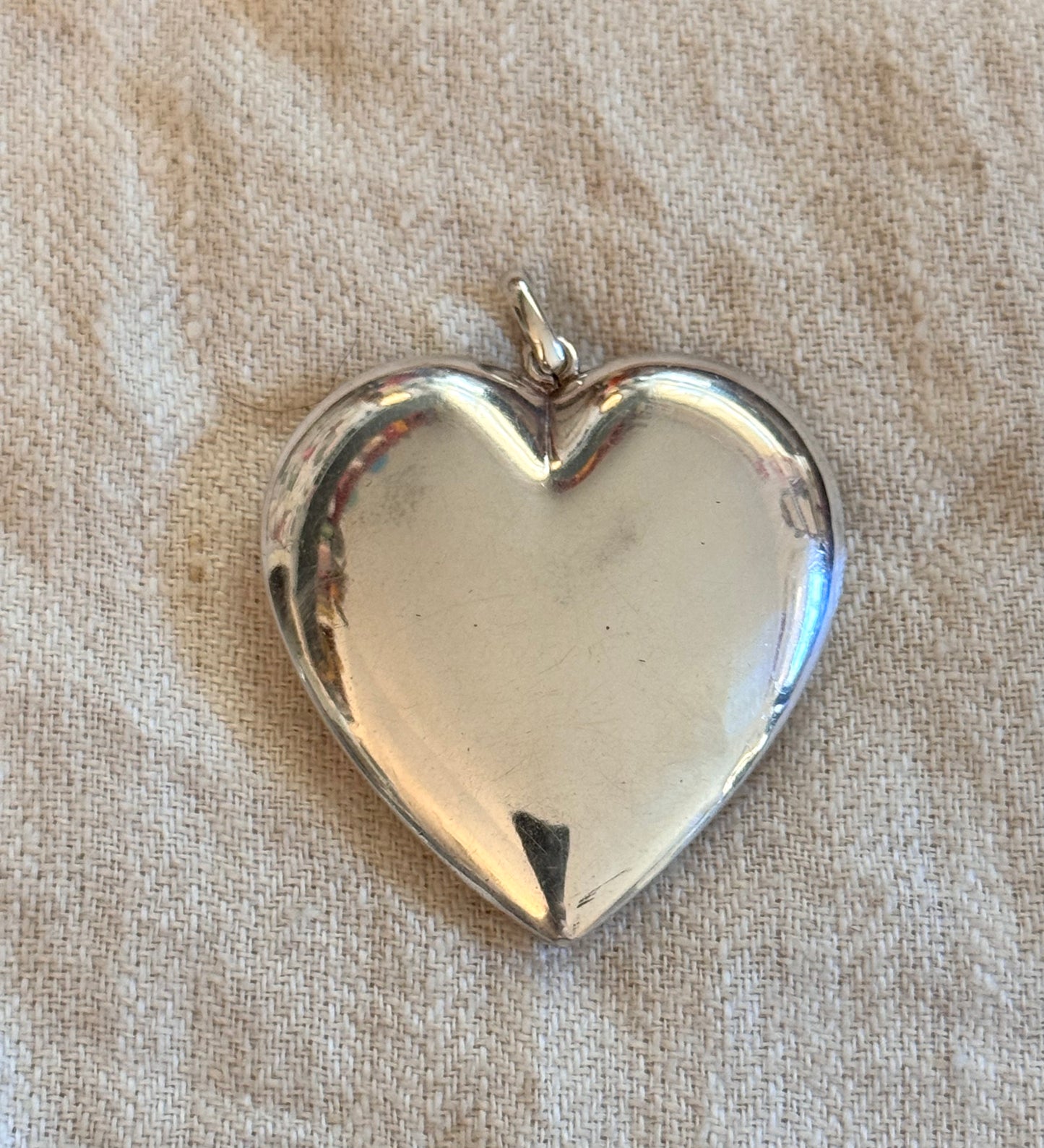 Simple Huge Silver Heart