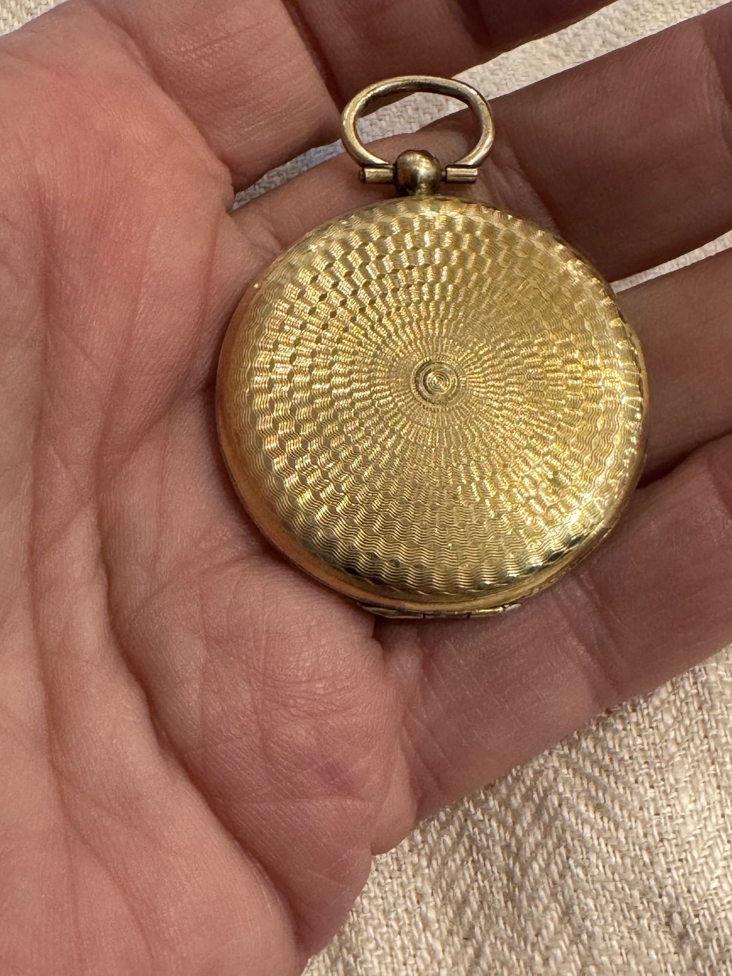 Exquisite Victorian Engraved and Engine Turned Locket with Daguerreotype